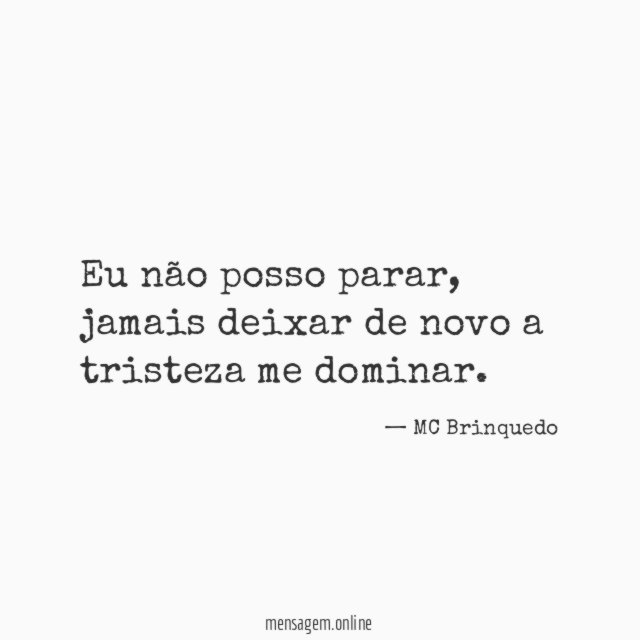 Eu não posso parar