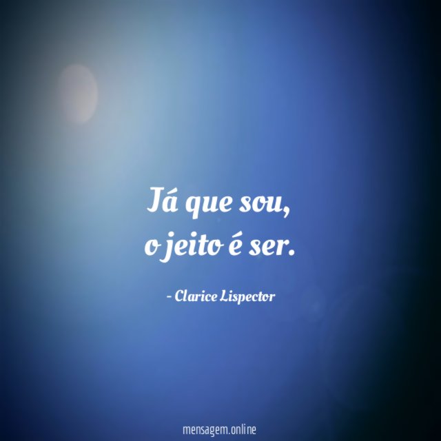 Já que sou