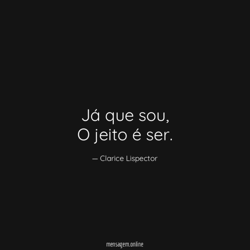 Já que sou