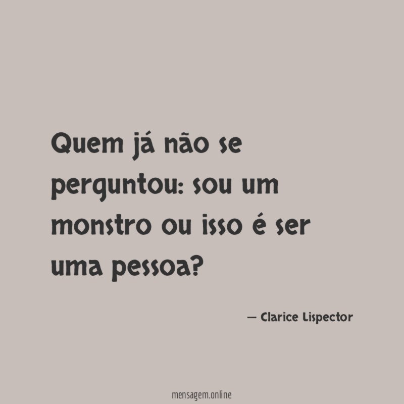 Quem já não se perguntou