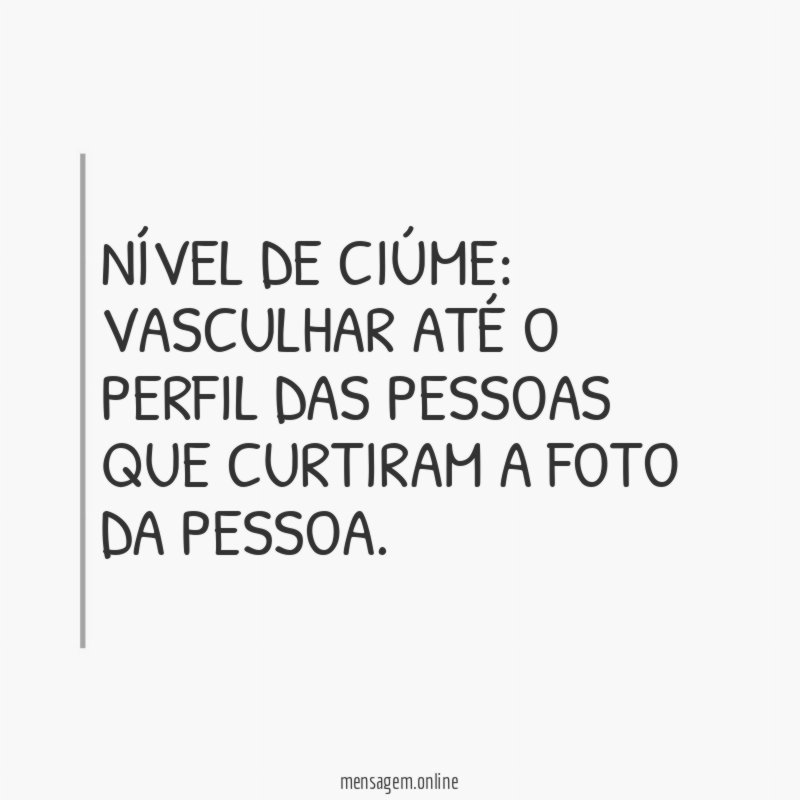 Nível de ciúme