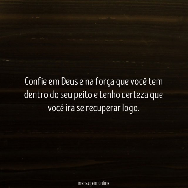Confie em Deus e na força que você