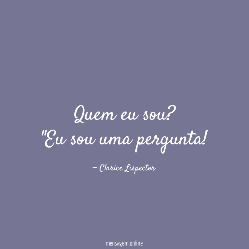 Quem eu sou