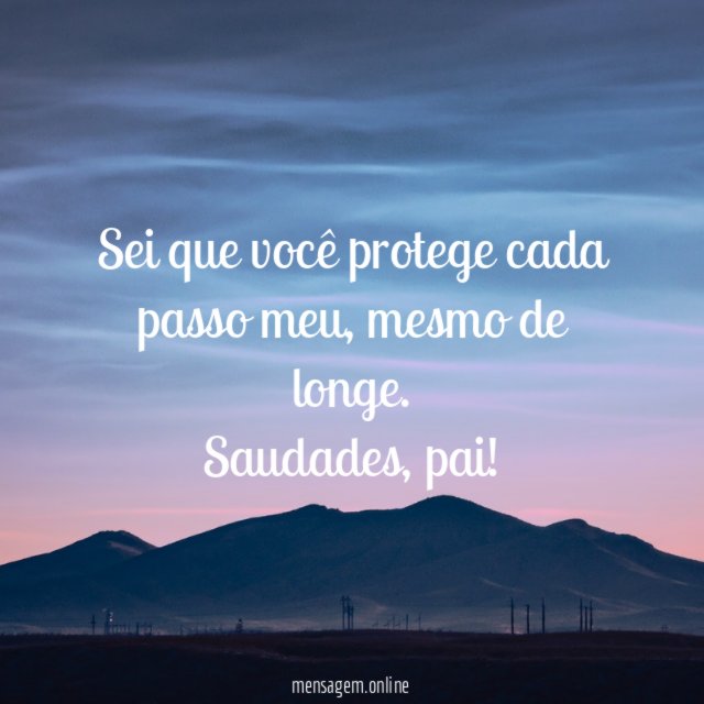 Sei que você protege cada passo meu