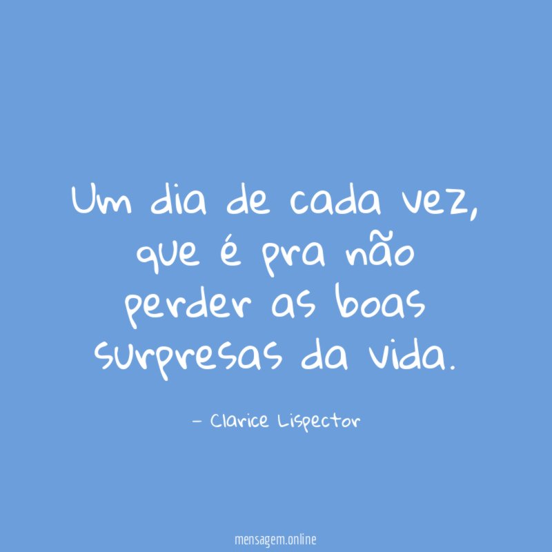 Um dia de cada vez
