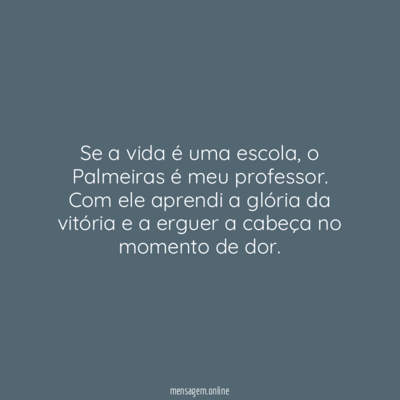 Se a vida é uma escola