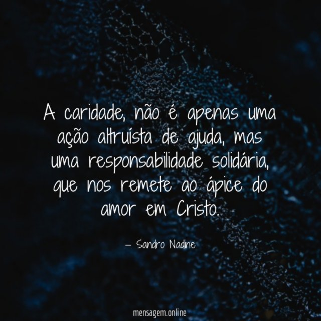 A caridade