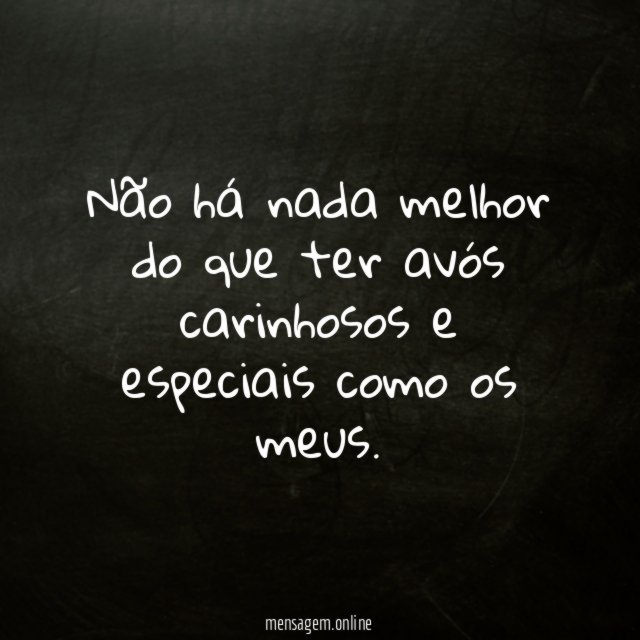 Não há nada melhor do que ter avós