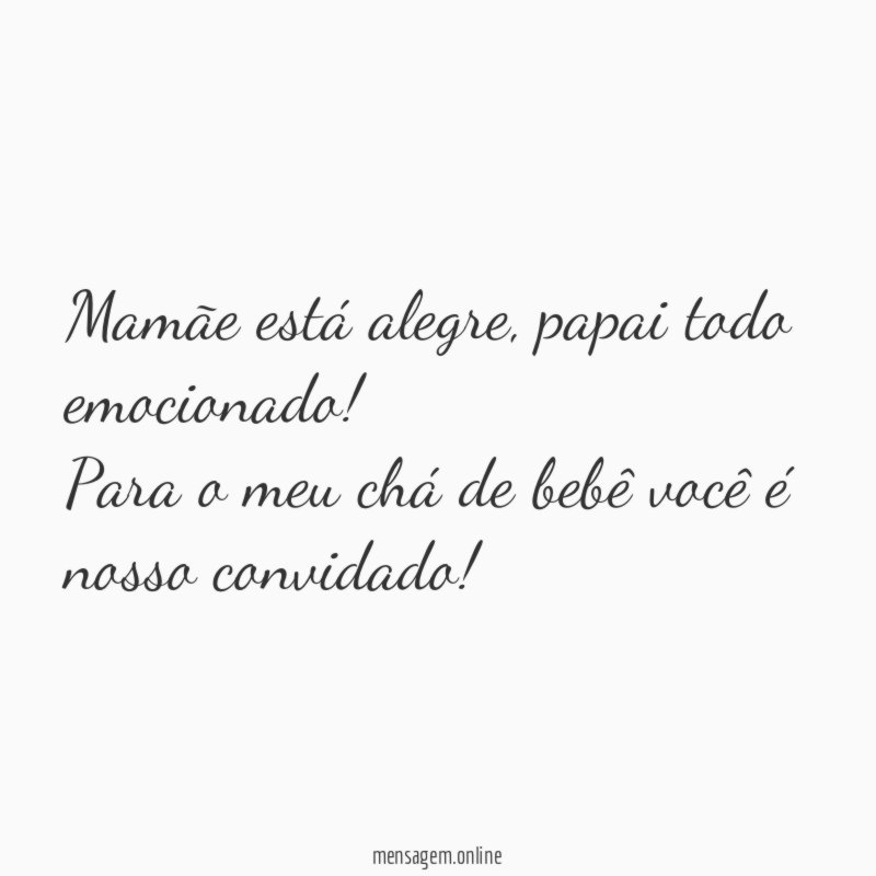 Mamãe está alegre