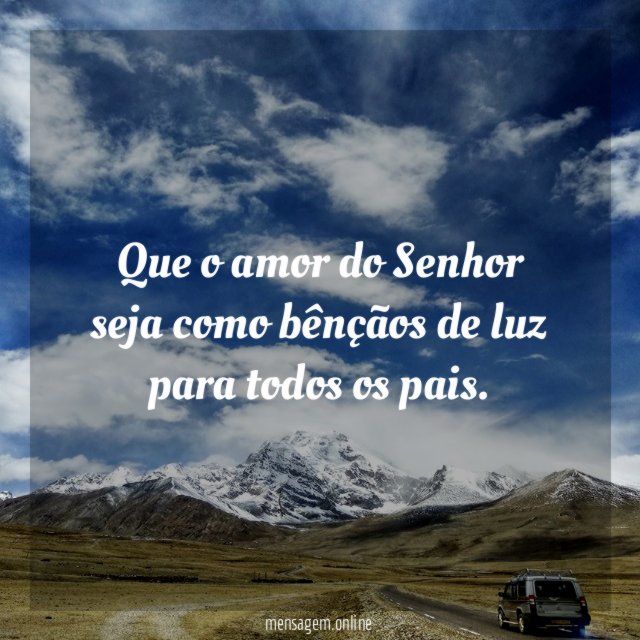Que o amor do Senhor seja como bênçãos
