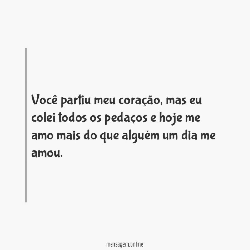 Você partiu meu coração