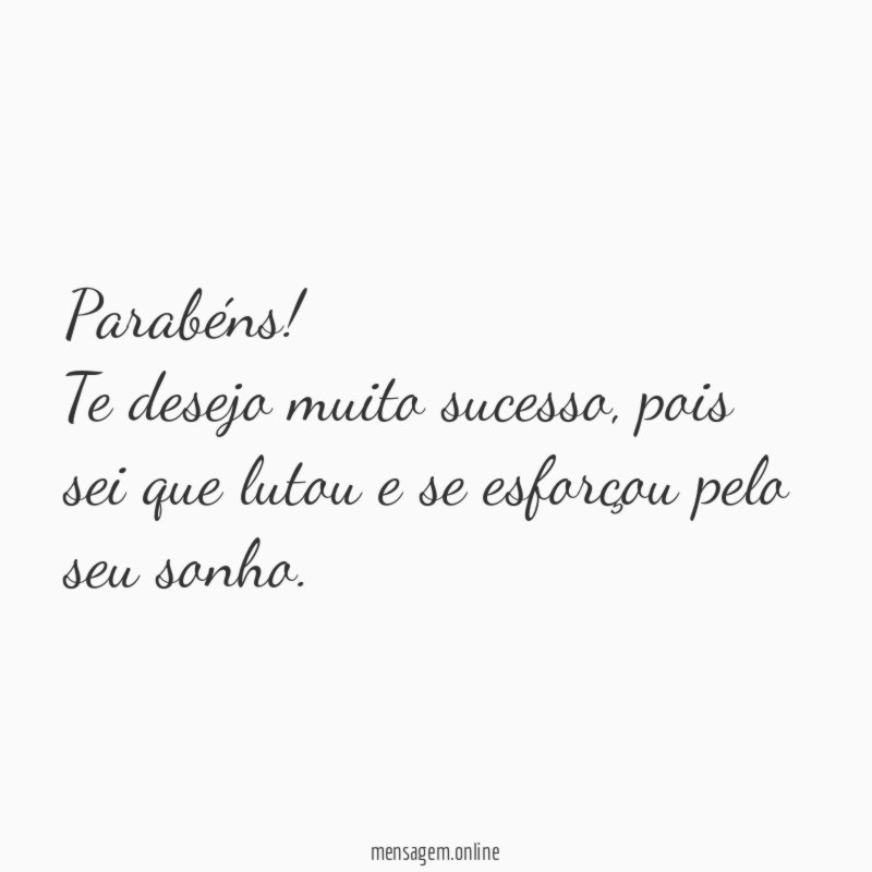 Parabéns