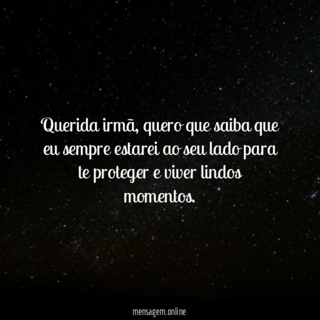 Querida irmã