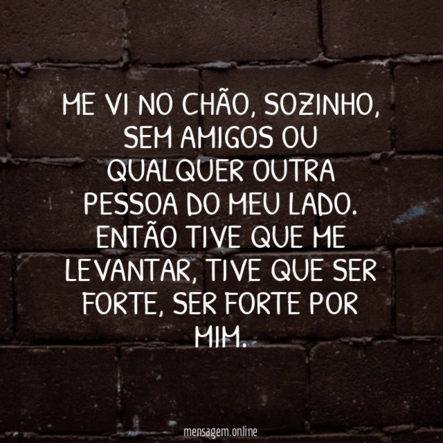 Me vi no chão