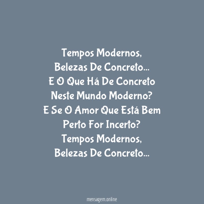 Tempos Modernos