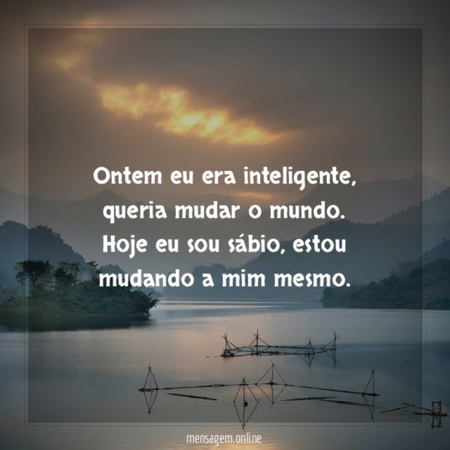 Estou mudando a mim mesmo