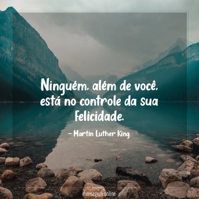 Ninguém, além de você