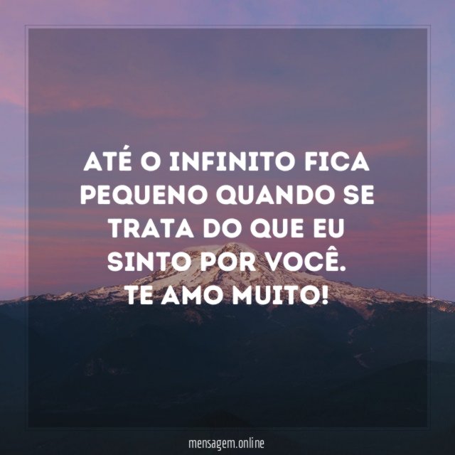 Até o infinito fica pequeno quando se trata