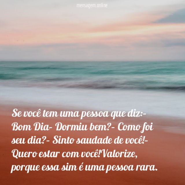 Se você tem uma pessoa que diz
