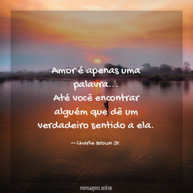 Amor é apenas uma palavra