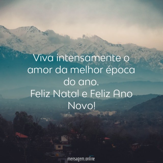 Feliz Natal e Feliz Ano Novo!