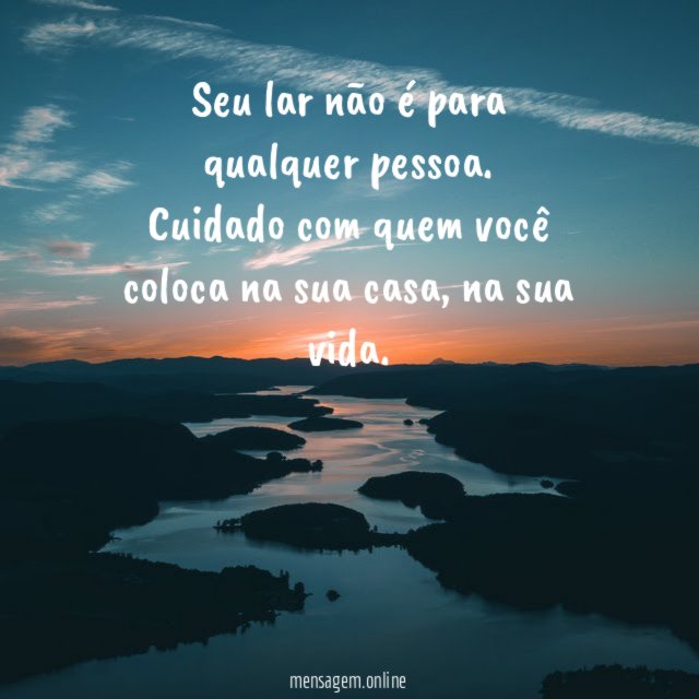 Seu lar não é para qualquer pessoa