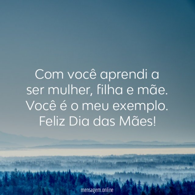 Com você aprendi a ser mulher, filha e mãe