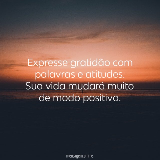 Expresse gratidão com palavras e atitudes
