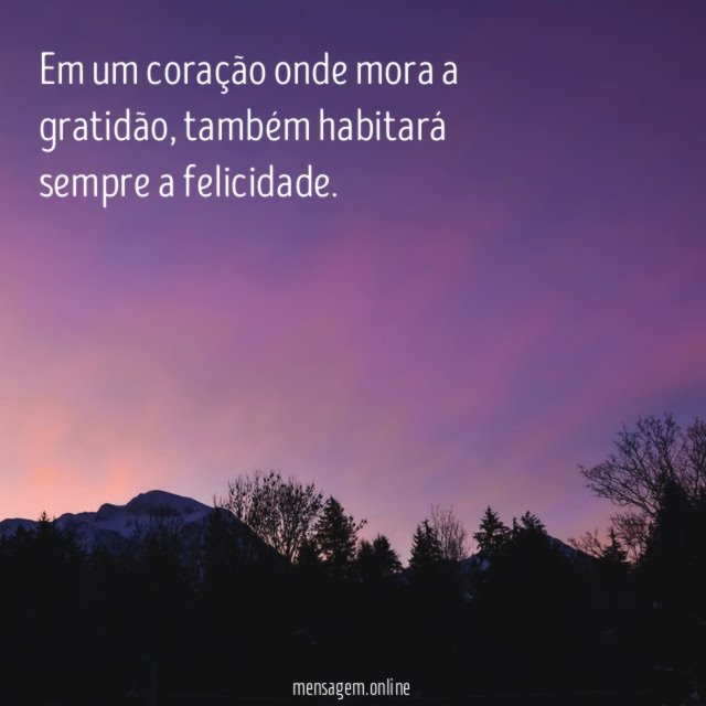 Um coração onde mora a gratidão