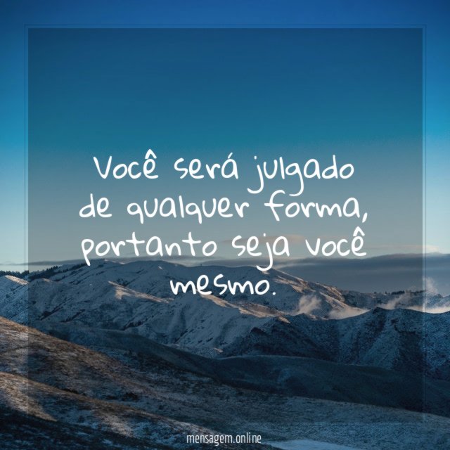Você será julgado