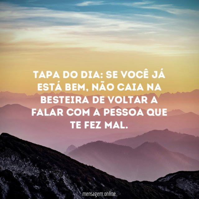 Tapa do dia: se você já está bem