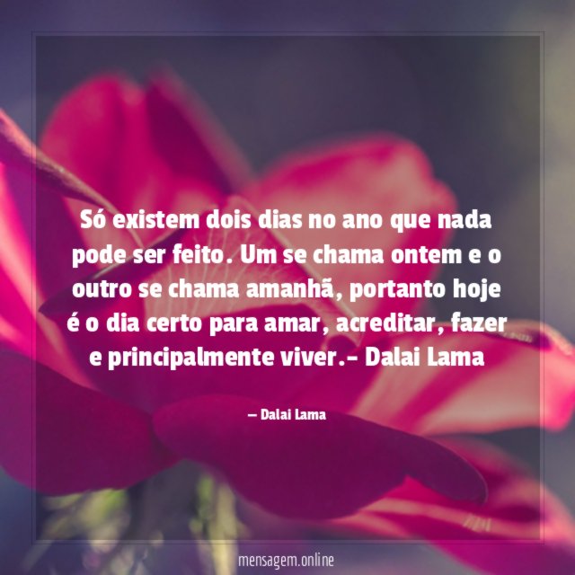 Só existem dois dias