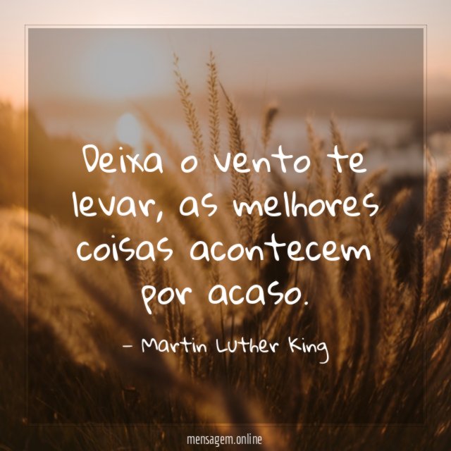 Deixa o vento te levar, as melhores coisas