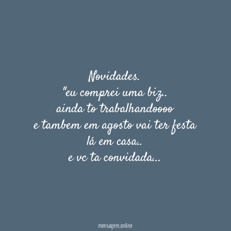 novidades