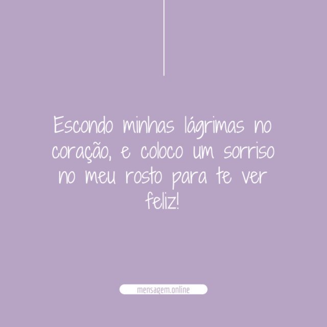 Escondo minhas lágrimas no coração