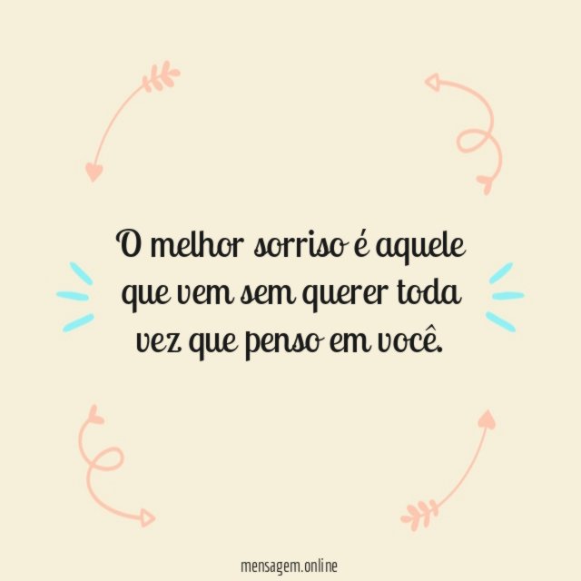 O melhor sorriso é aquele