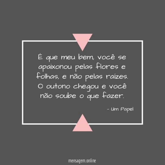 Se apaixonou pelas flores e folhas
