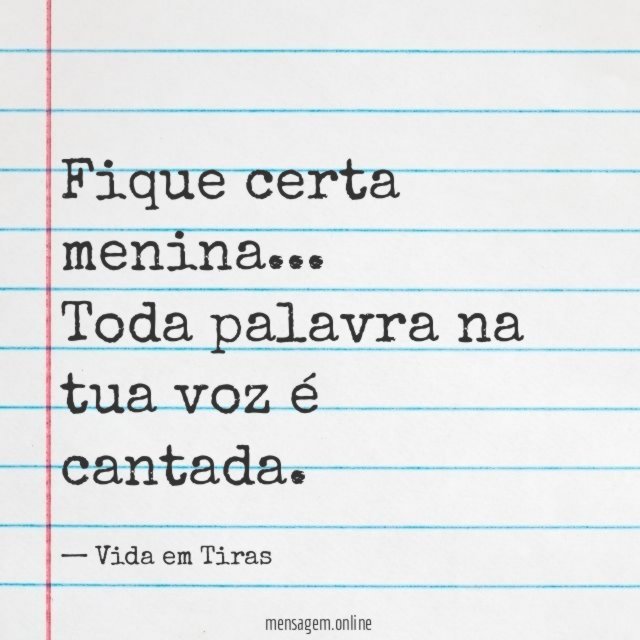 Toda palavra na tua voz