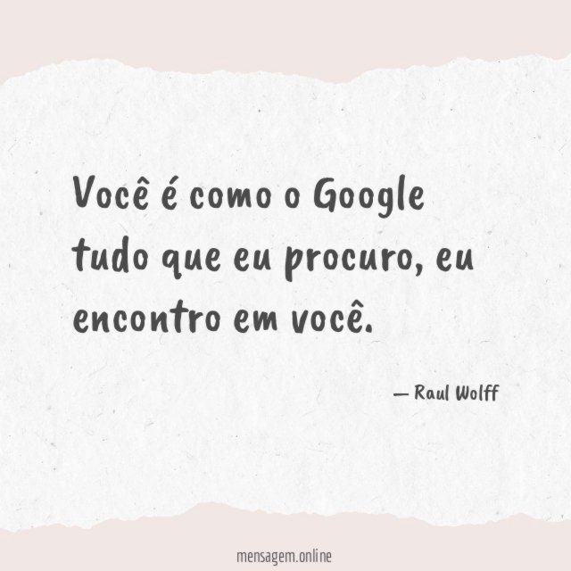 Você é como o Google