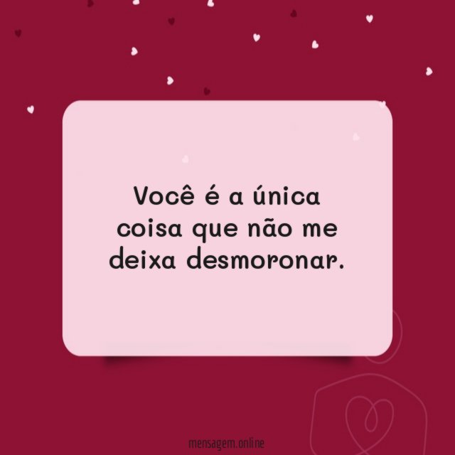 Não me deixa desmoronar