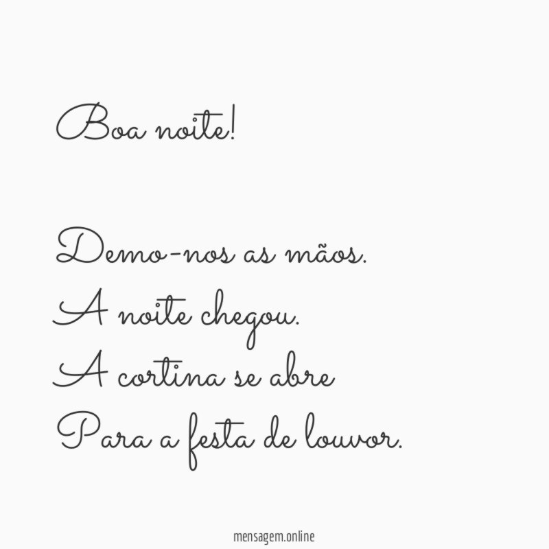 Boa noite