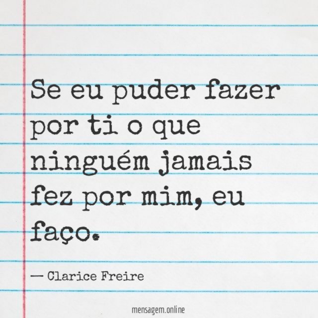 Se eu puder fazer por ti