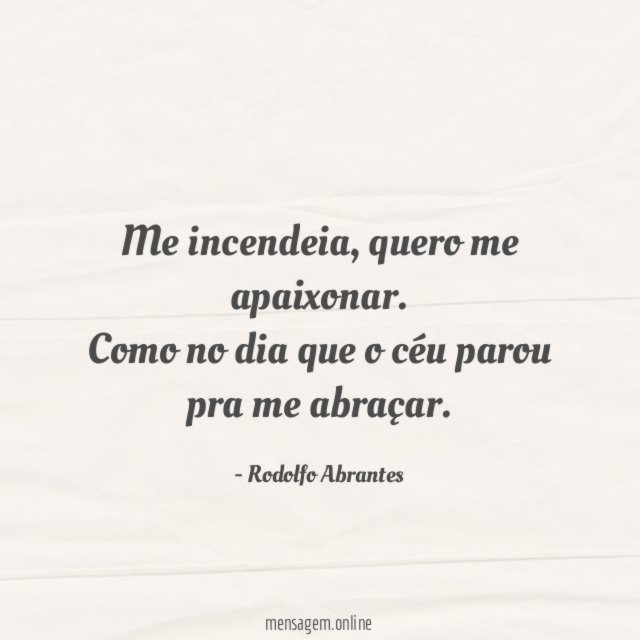 Me incendeia