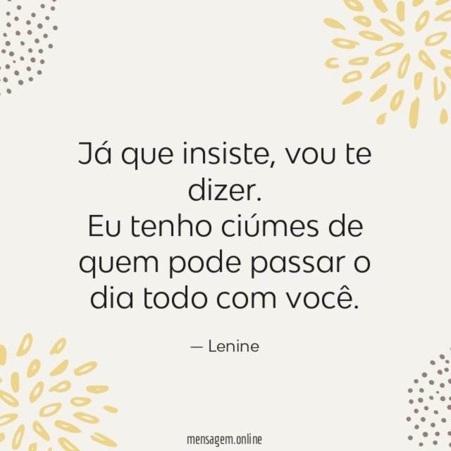 Já que insiste