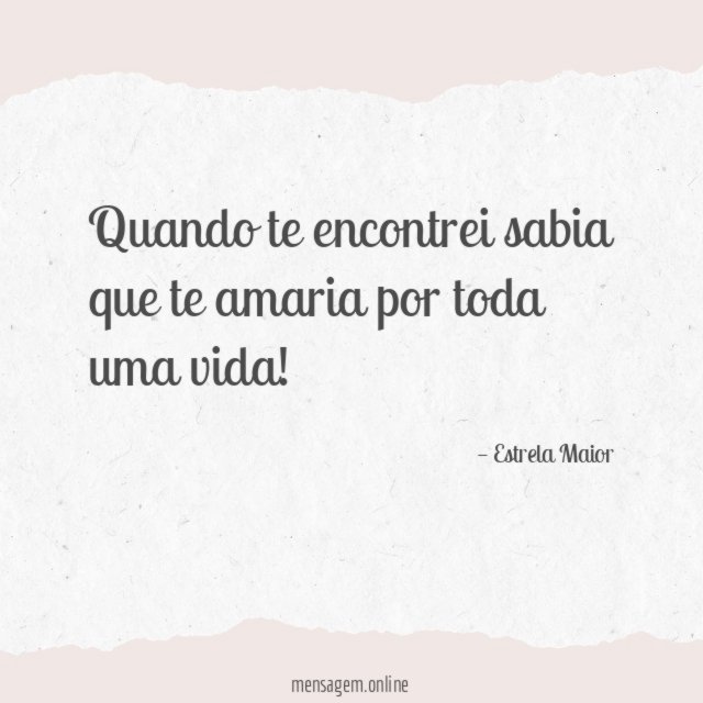 Quando te encontrei sabia