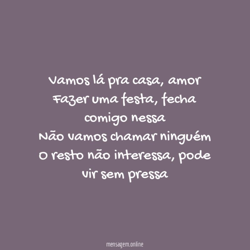 Vamos lá pra casa