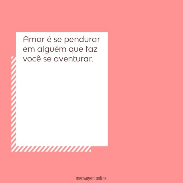 Amar é se pendurar