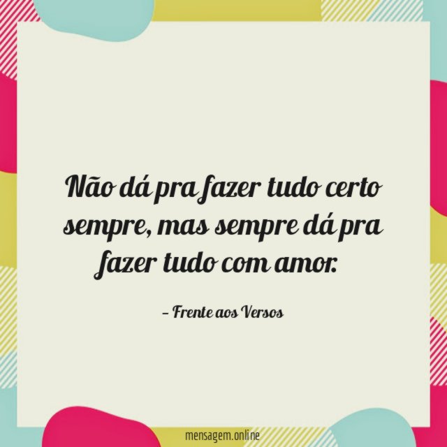 Não dá pra fazer tudo