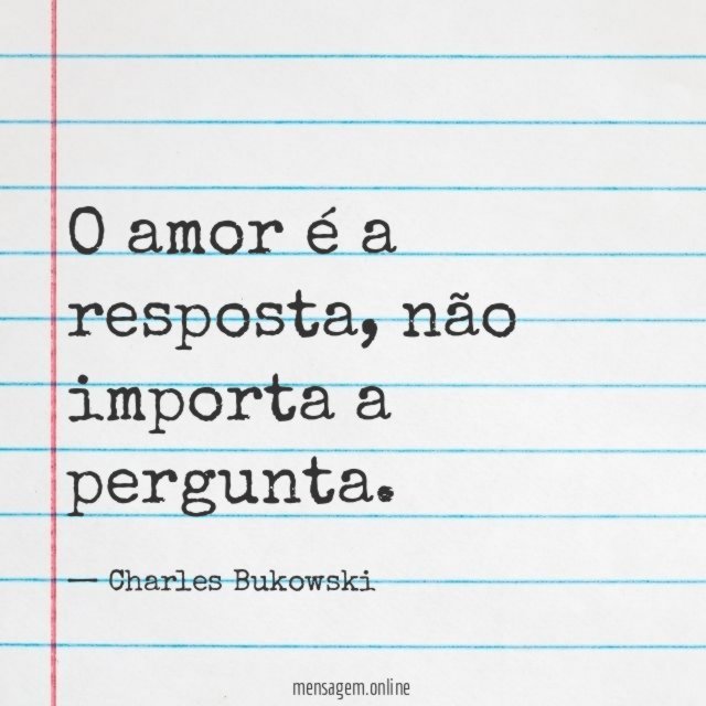 Não importa a pergunta