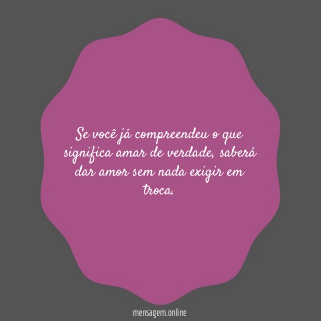 Se você já compreendeu o que